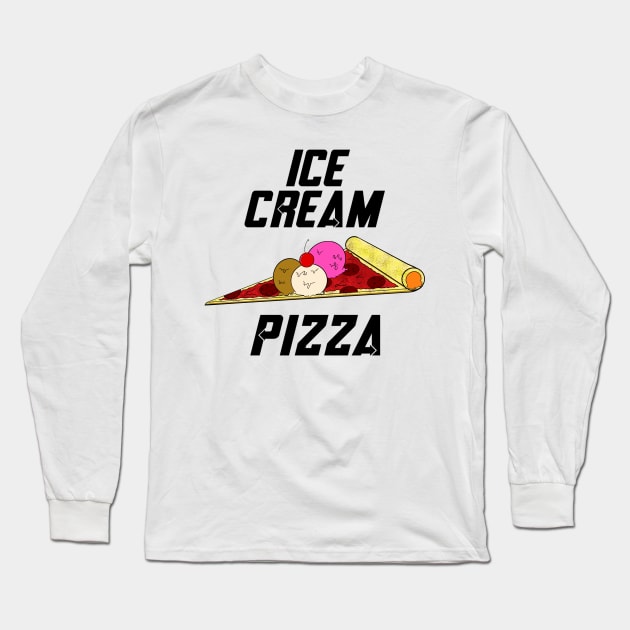 Ice Cream Pizza Ms Marvel Long Sleeve T-Shirt by ArtIzMuzikForTheEyez